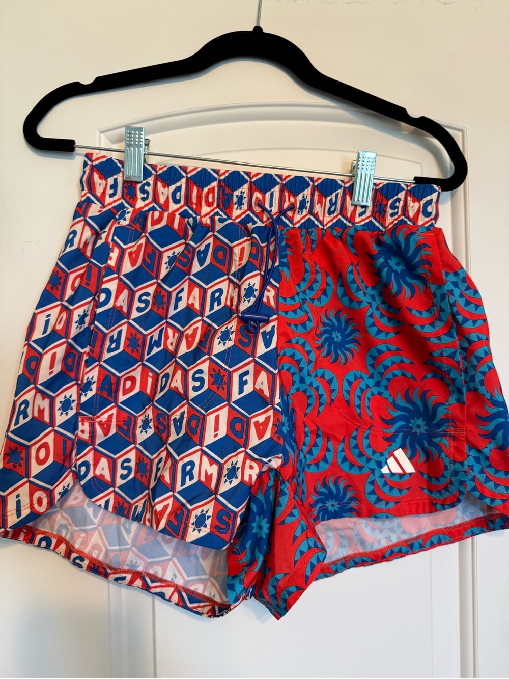 adidas Red and Blue Athletic Shorts